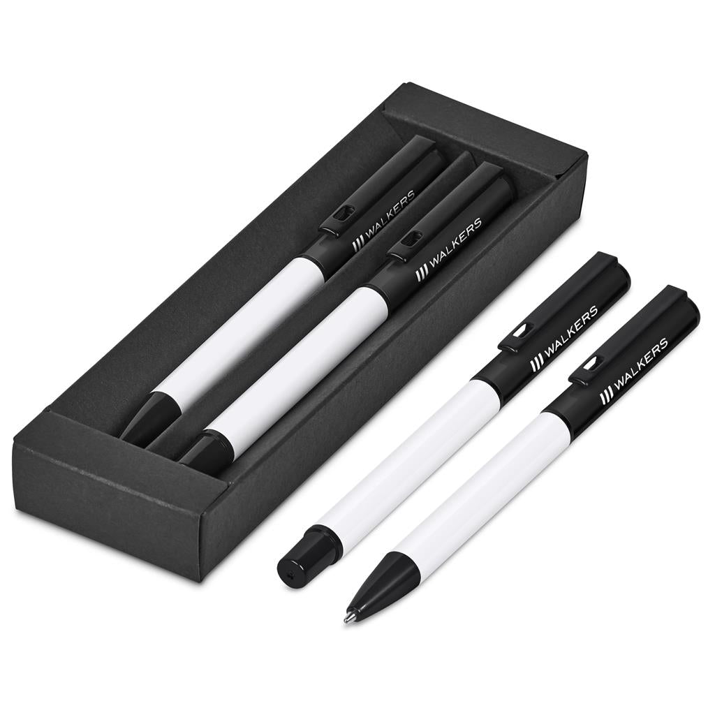 Altitude Stanza Ball Pen & Rollerball Set BLACK