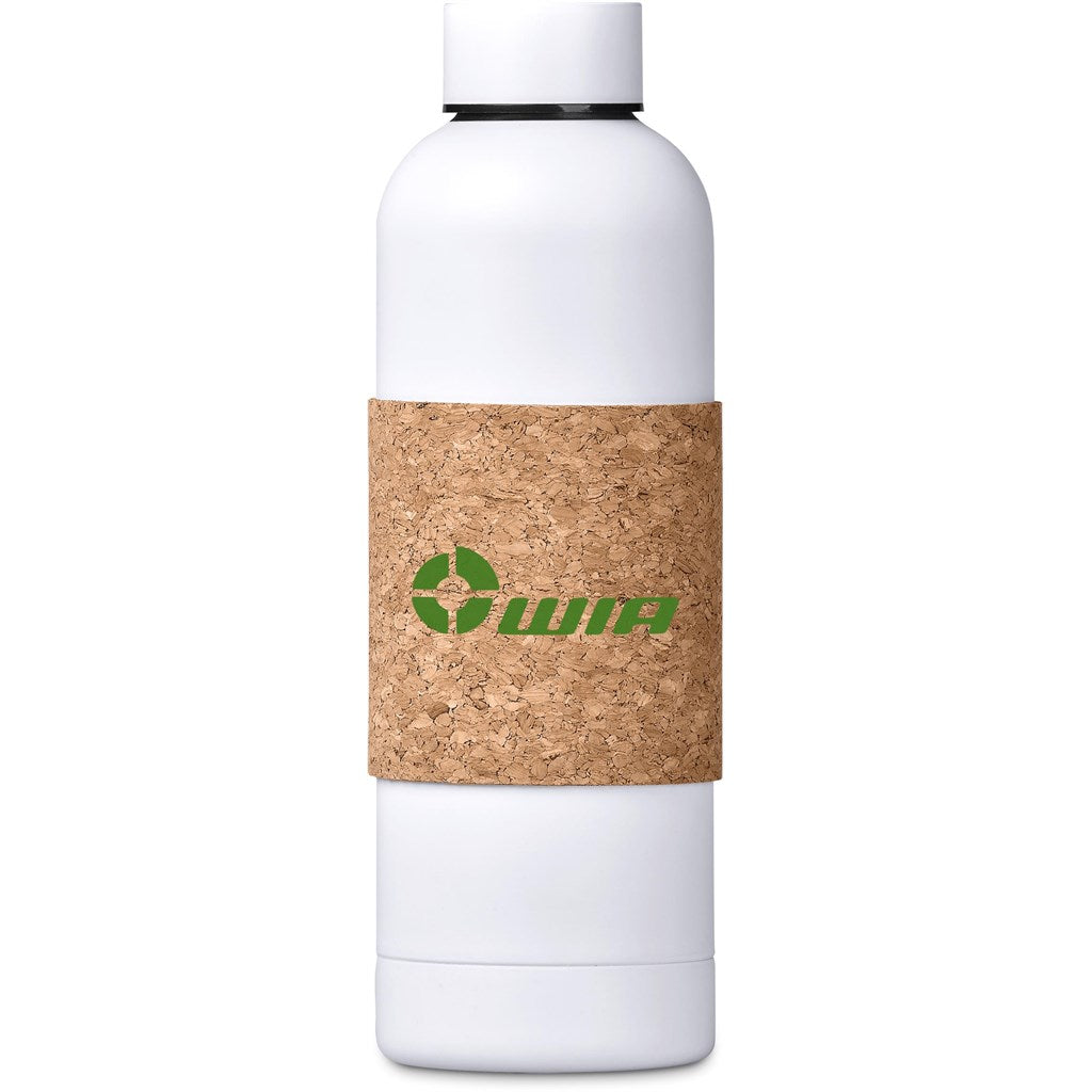 Kooshty Bermuda Kork Recycled Stainless Steel Water Bottle - 800ml SOLID WHITE