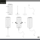 Okiyo Masumi Wood & Paper LED Lamp