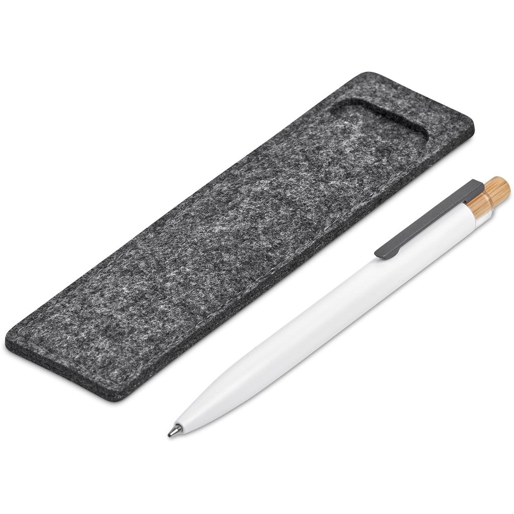 Okiyo Mimo Recycled Aluminium Ball Pen SOLID WHITE
