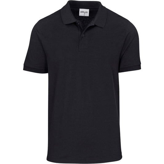 Mens Recycled Promo Golf Shirt BLACK