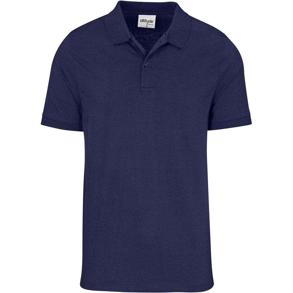 Mens Recycled Promo Golf Shirt NAVY