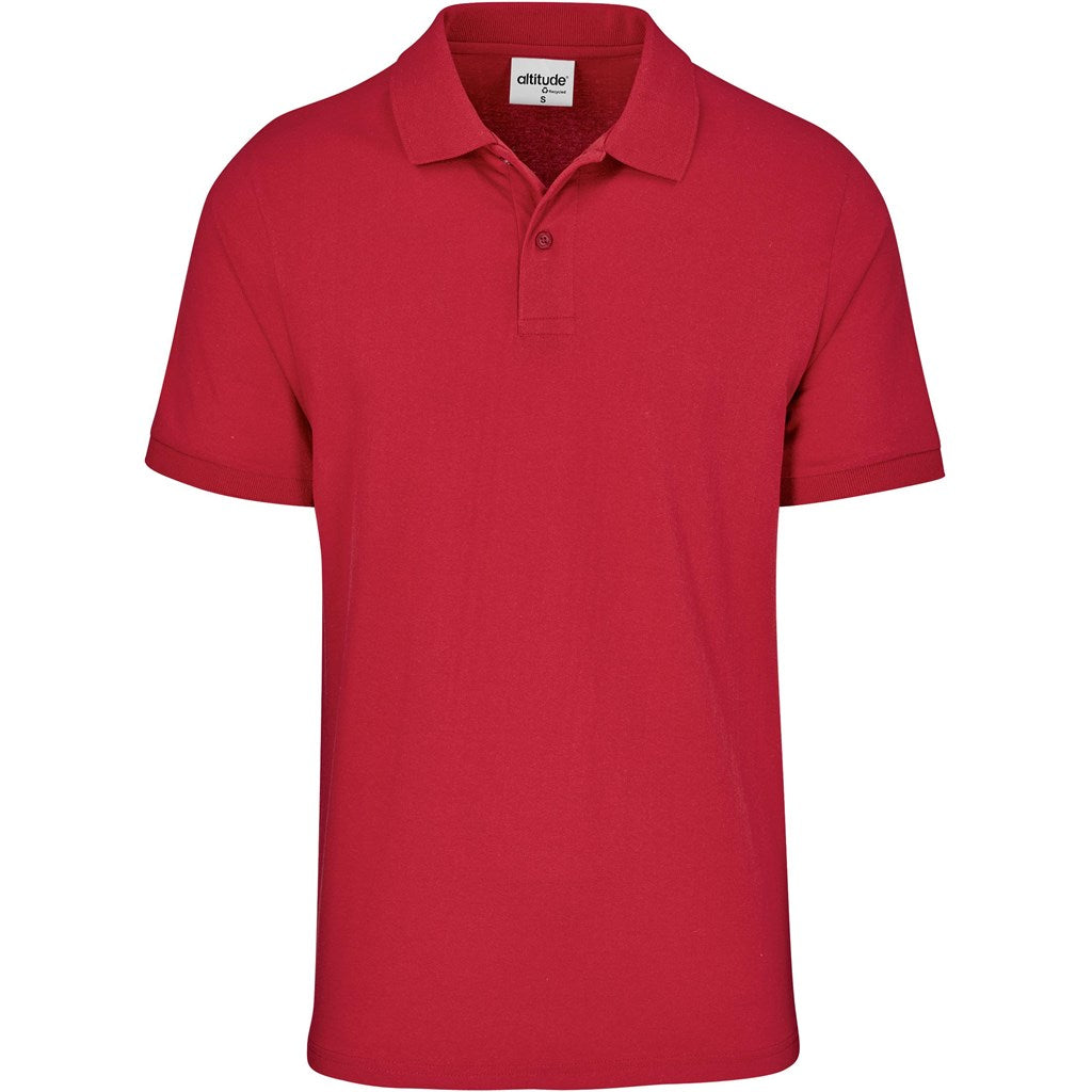 Mens Recycled Promo Golf Shirt RED