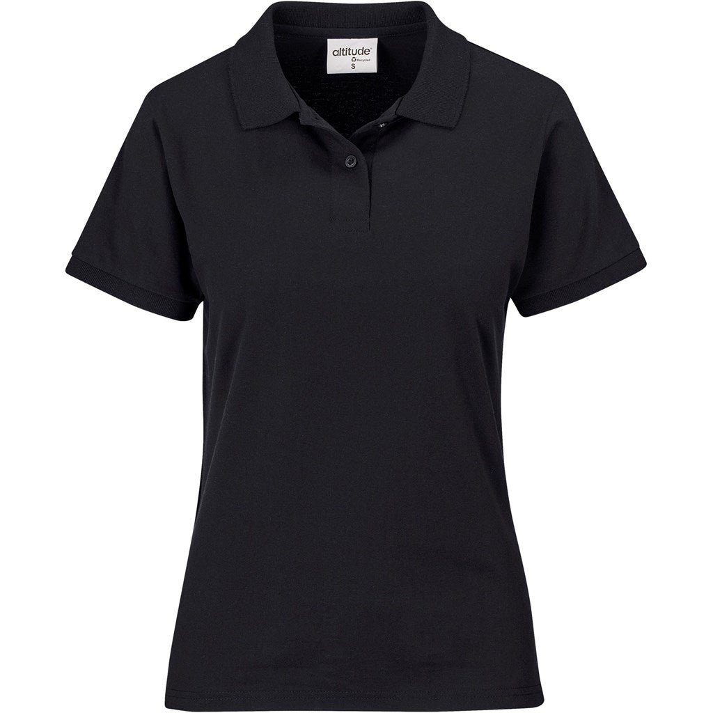 Ladies Recycled Promo Golf Shirt BLACK