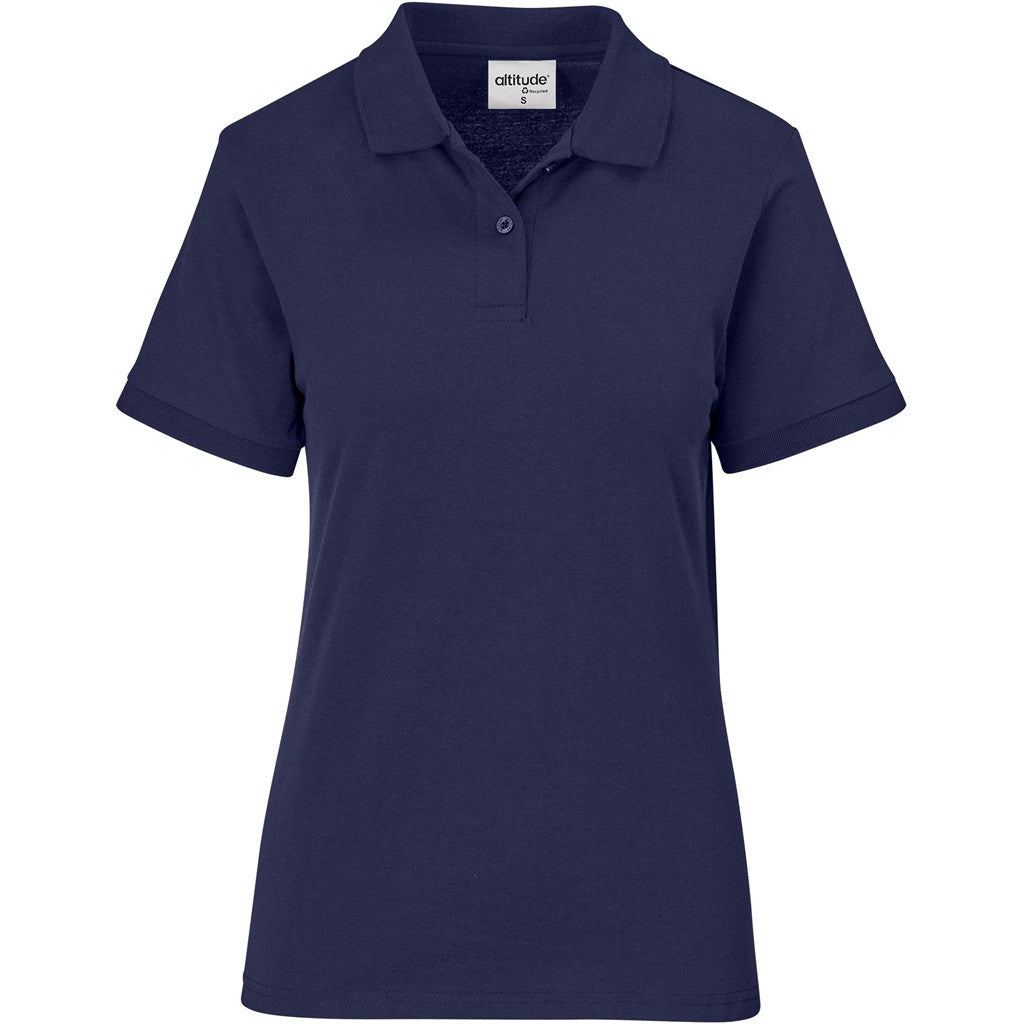Ladies Recycled Promo Golf Shirt NAVY