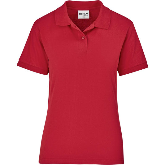 Ladies Recycled Promo Golf Shirt RED