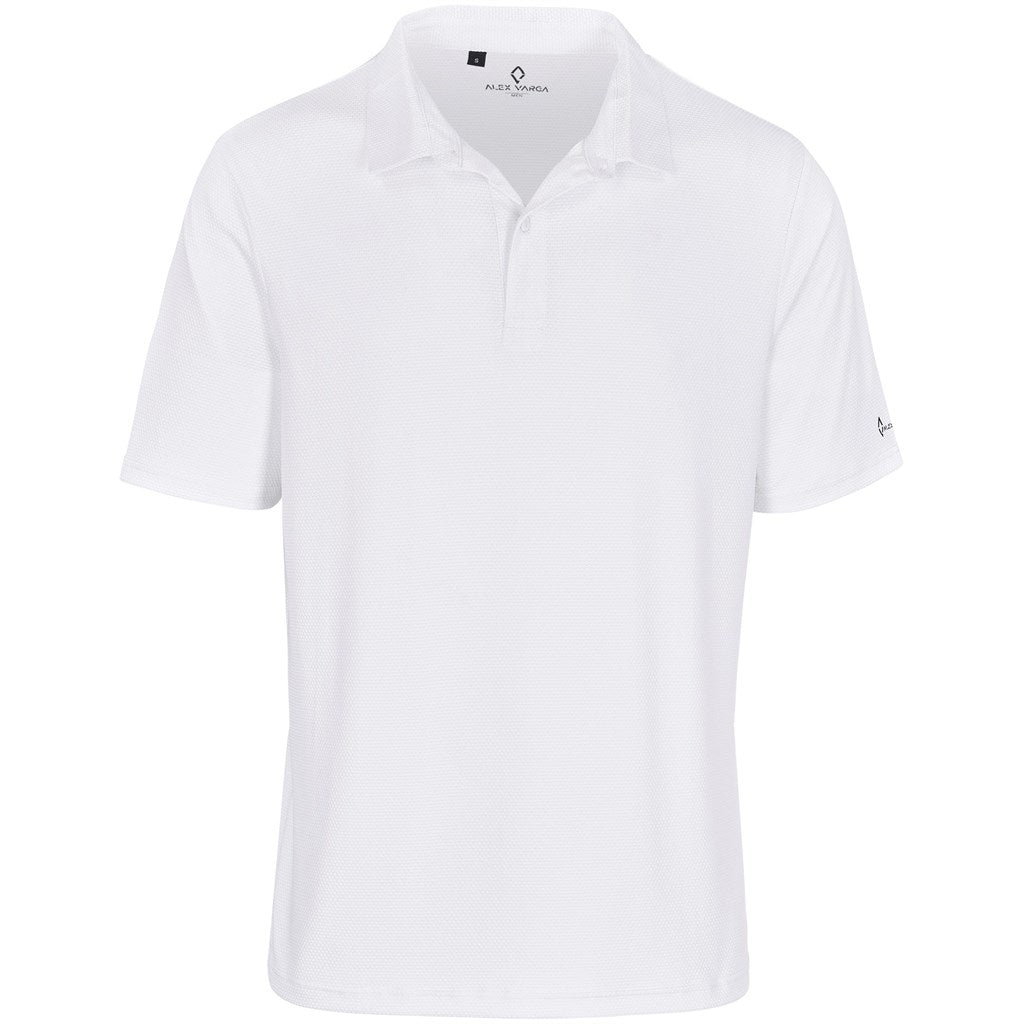 Mens Alex Varga Skylla Golf Shirt WHITE