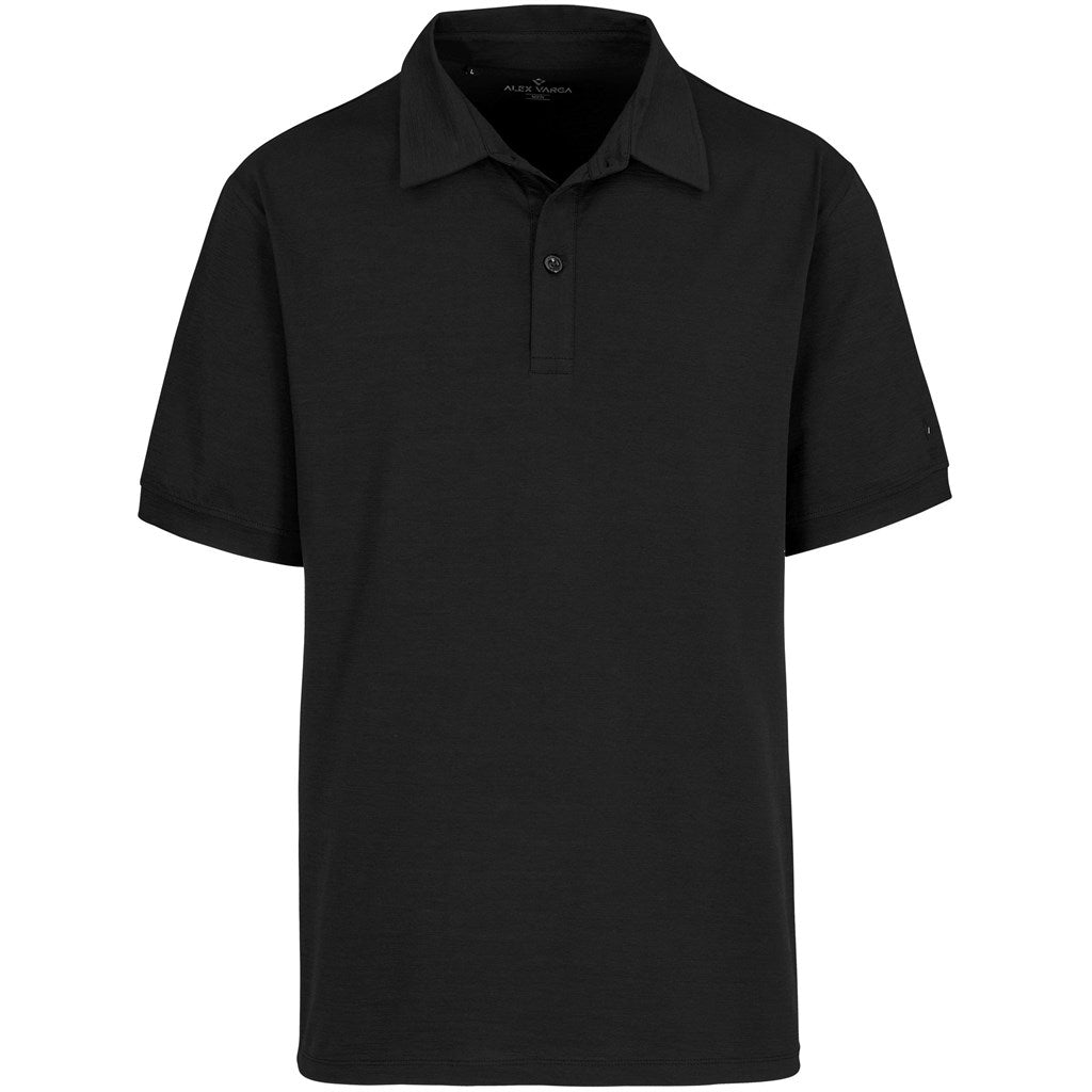 Mens Alex Varga Constantine Golf Shirt BLACK