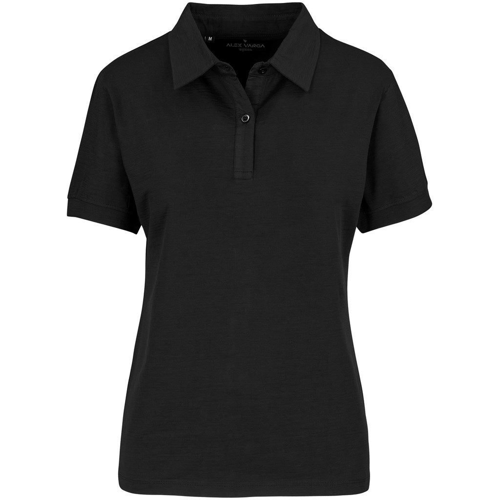 Ladies Alex Varga Constantine Golf Shirt BLACK