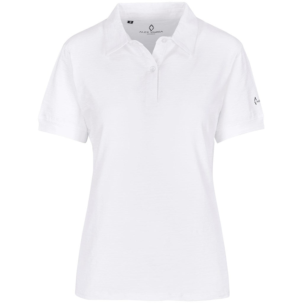 Ladies Alex Varga Constantine Golf Shirt WHITE