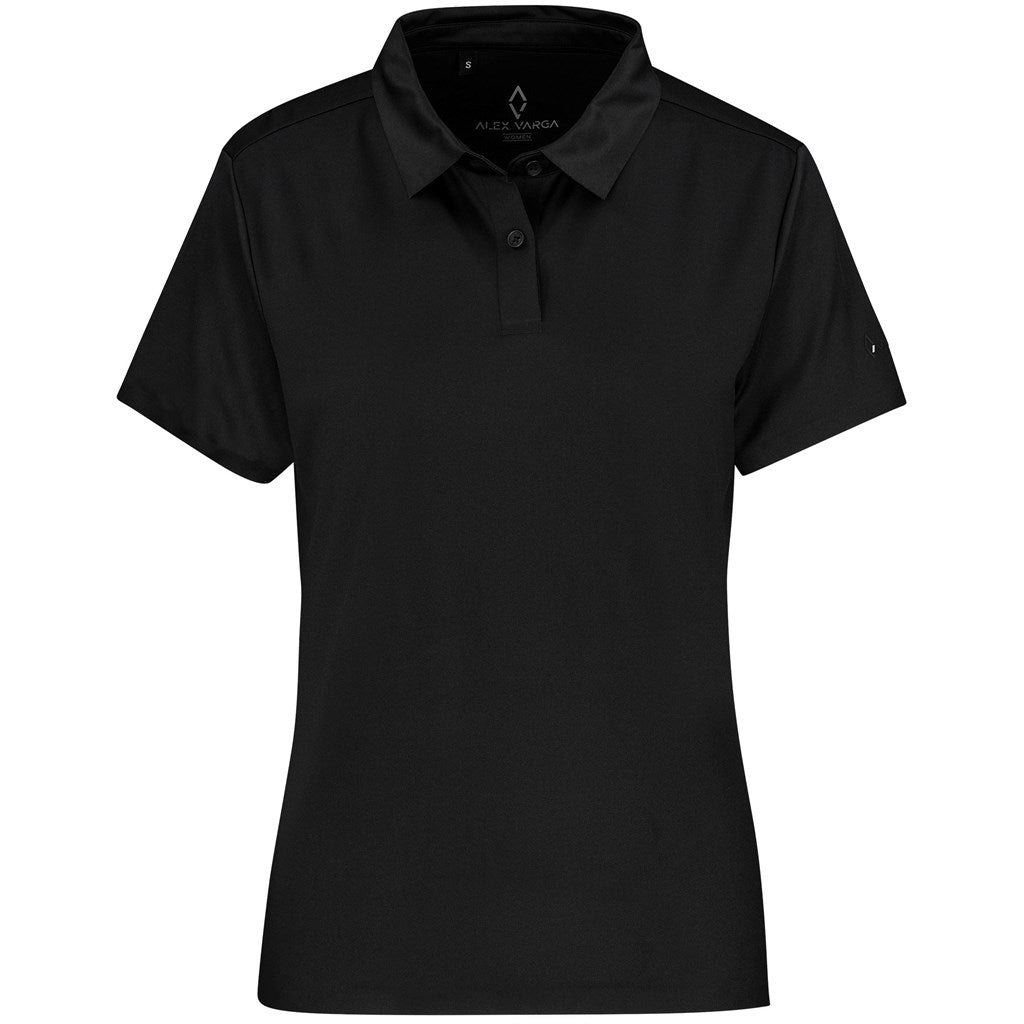 Ladies Alex Varga Questana Seamless Golf Shirt BLACK