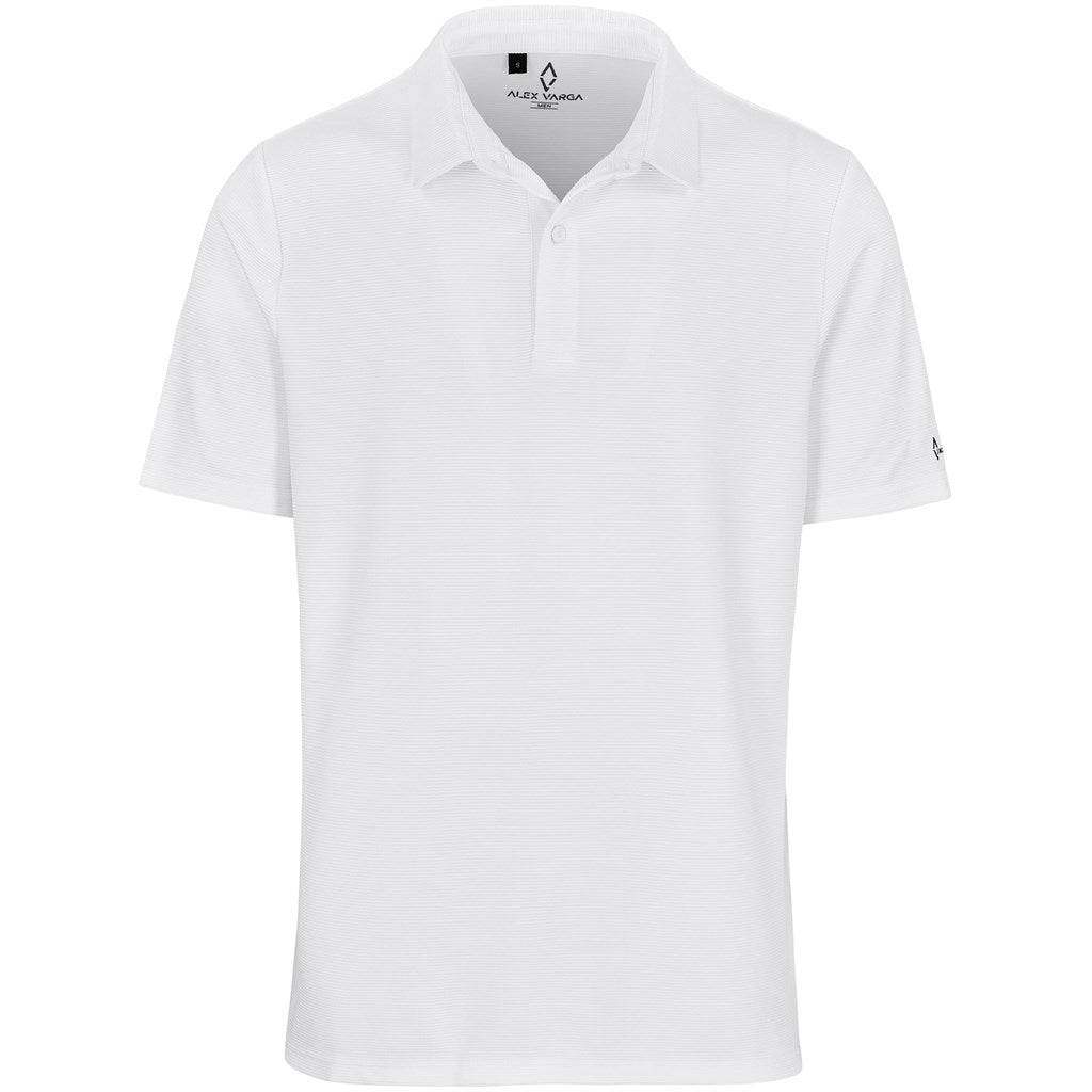 Mens Alex Varga Xenia Golf Shirt WHITE
