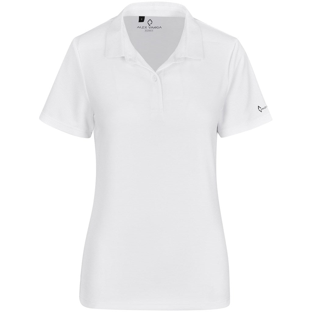 Ladies Alex Varga Xenia Golf Shirt WHITE