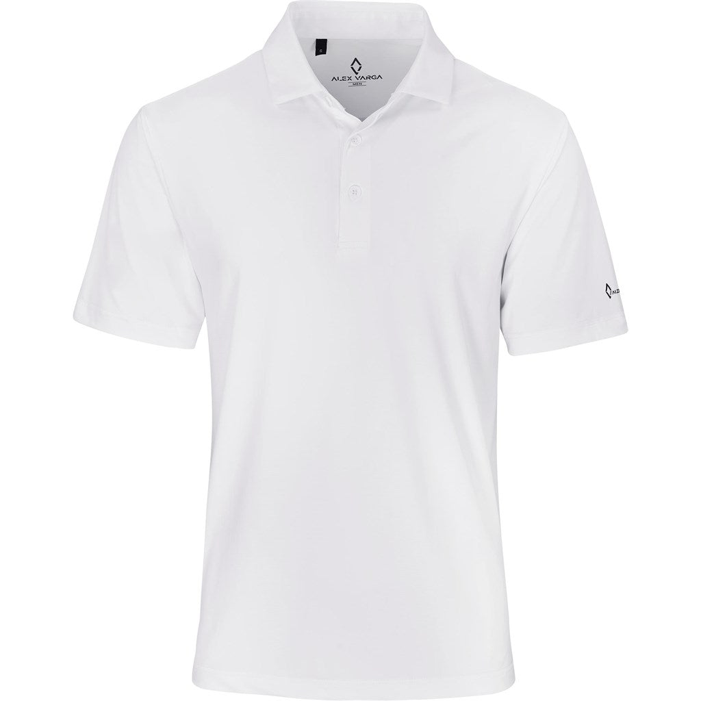 Mens Alex Varga Lucca Golf Shirt WHITE
