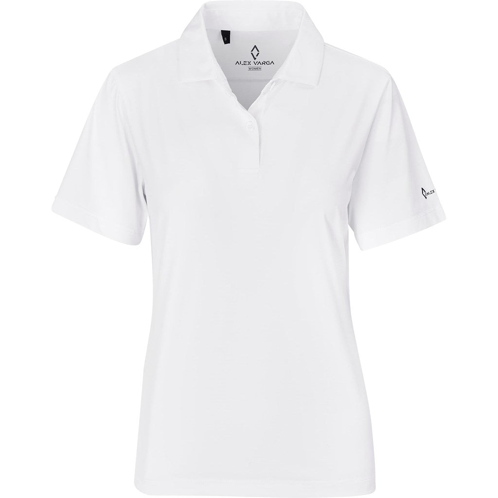 Ladies Alex Varga Lucca Golf Shirt WHITE