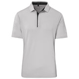Mens Alex Varga Zenith Golf Shirt Light Grey