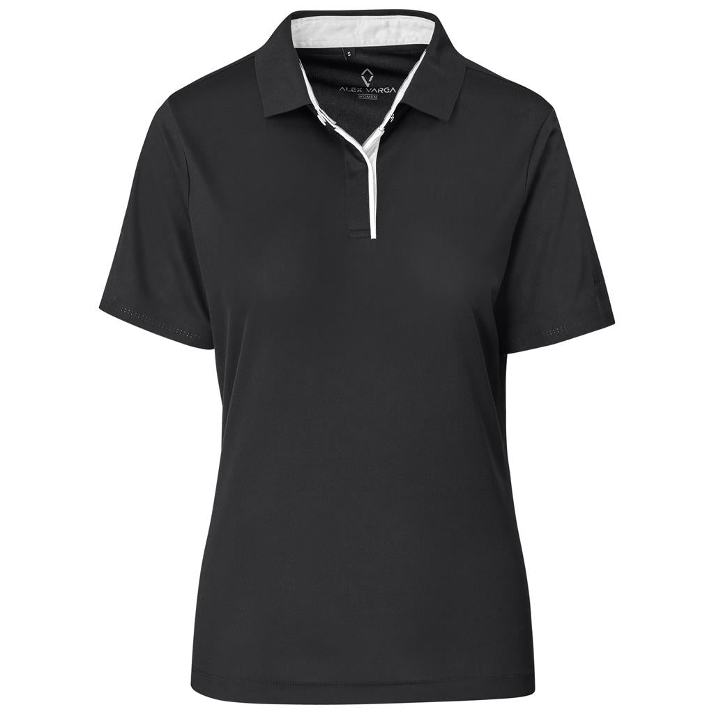 Ladies Alex Varga Zenith Golf Shirt BLACK