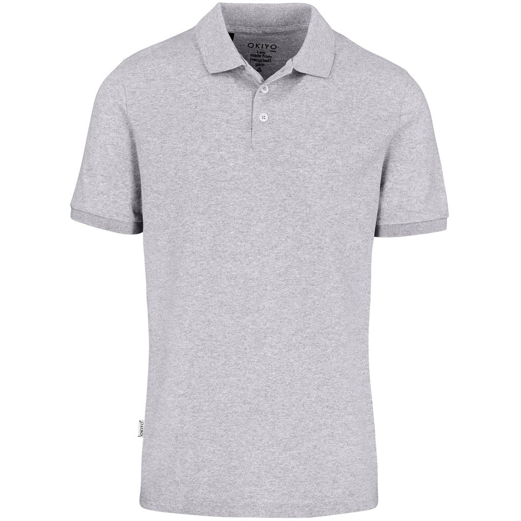 Mens Okiyo Tenyo Recycled Golf Shirt GREY