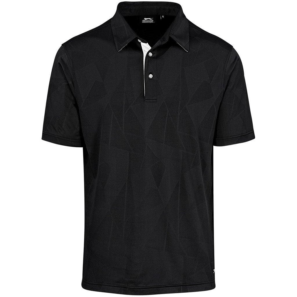 Mens Motif Golf Shirt BLACK