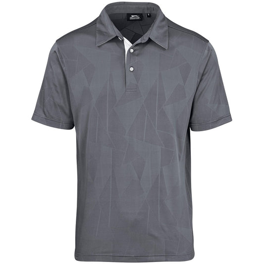 Mens Motif Golf Shirt GREY