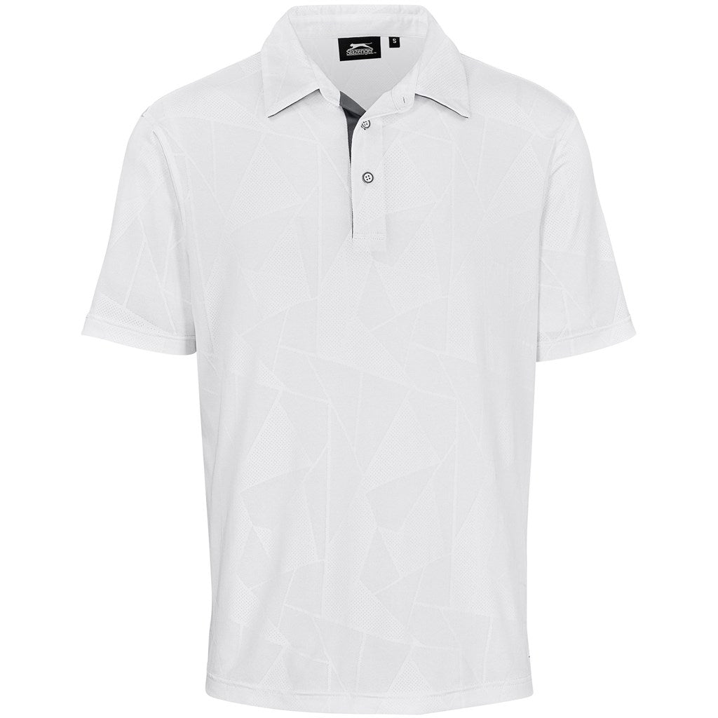 Mens Motif Golf Shirt WHITE
