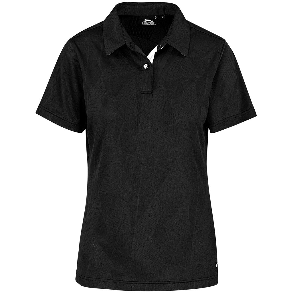 Ladies Motif Golf Shirt BLACK