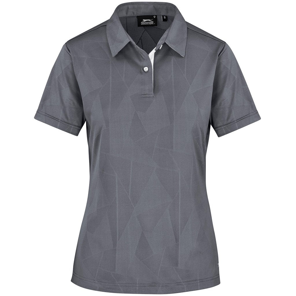 Ladies Motif Golf Shirt GREY