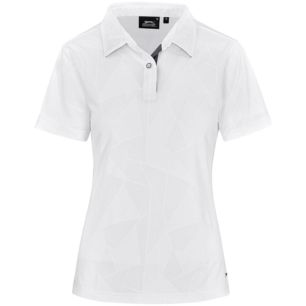 Ladies Motif Golf Shirt WHITE