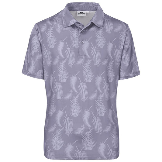 Mens Slazenger Monterey Golf Shirt Light Grey