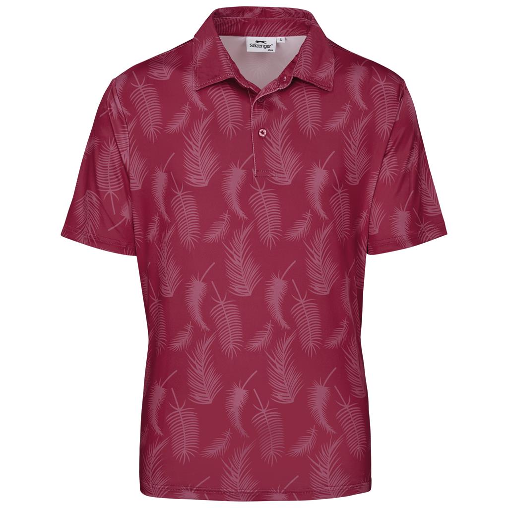 Mens Slazenger Monterey Golf Shirt RED