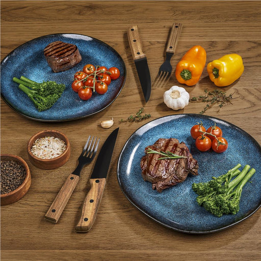 Andy Cartwright Ermelo Steak Knife and Fork Set BLACK