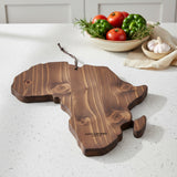 Serendipio African Shaped Wooden Serving Board NATURAL