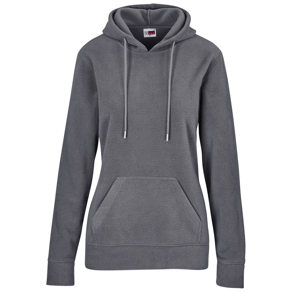 Ladies Dawson Polar Fleece Hooded Sweater CHARCOAL