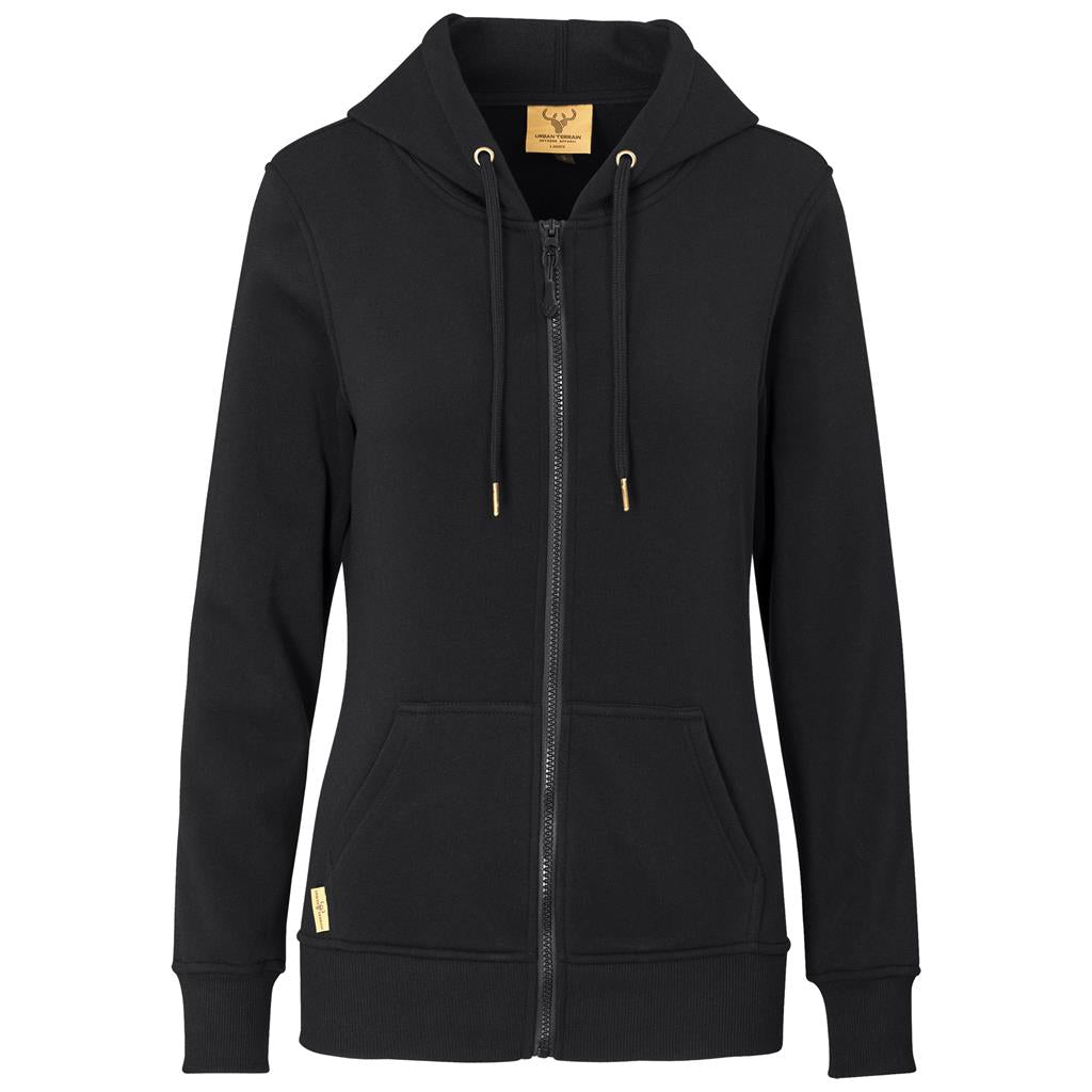 Ladies Rift Hooded Sweater BLACK