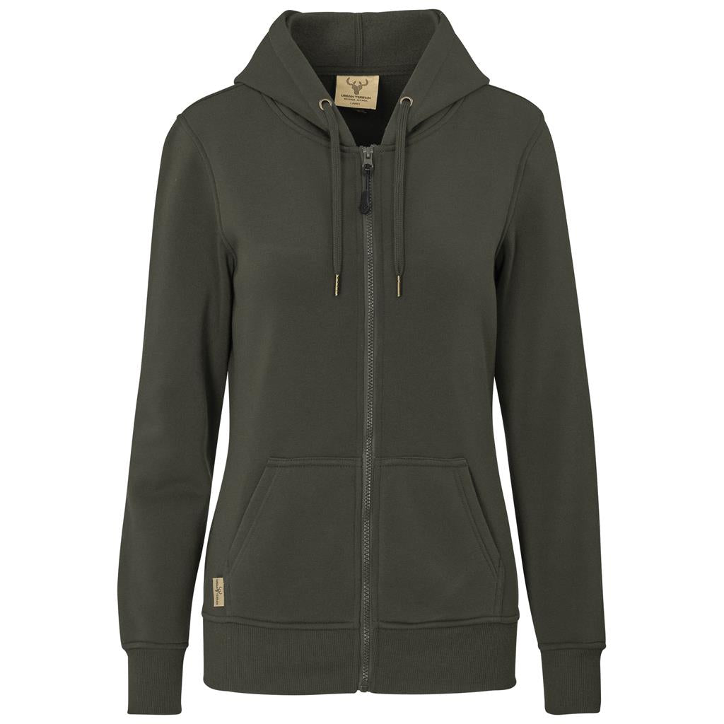 Ladies Rift Hooded Sweater OLIVE