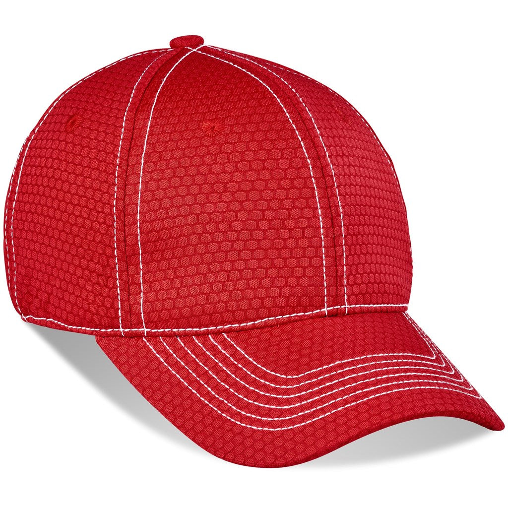Augusta Fitted Cap - 6 Panel RED