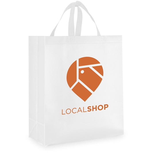 Altitude Pacific Laminated Non-Woven Shopper SOLID WHITE