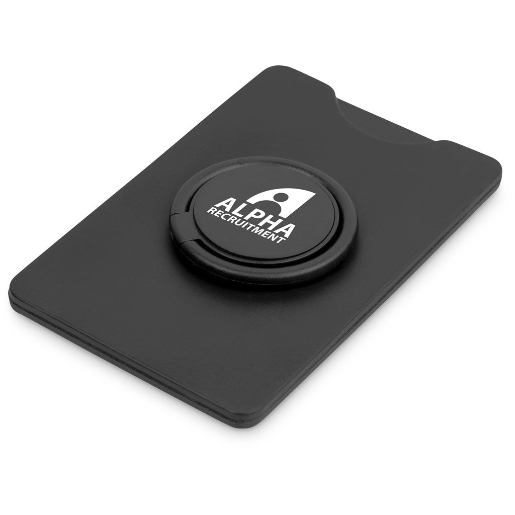 Altitude Axial Phone Card Holder, Ring Grip & Phone Stand BLACK