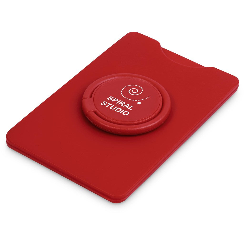 Altitude Axial Phone Card Holder, Ring Grip & Phone Stand RED