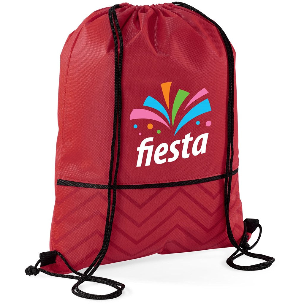 Altitude Waverly Non-Woven Drawstring Bag RED