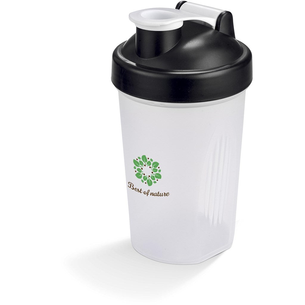 Altitude Shake & Burn Plastic Protein Shaker - 400ml BLACK