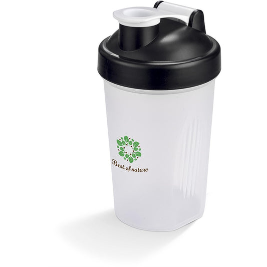 Altitude Shake & Burn Plastic Protein Shaker - 400ml BLACK