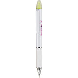 Altitude Topaz Highlighter Ball Pen SOLID WHITE