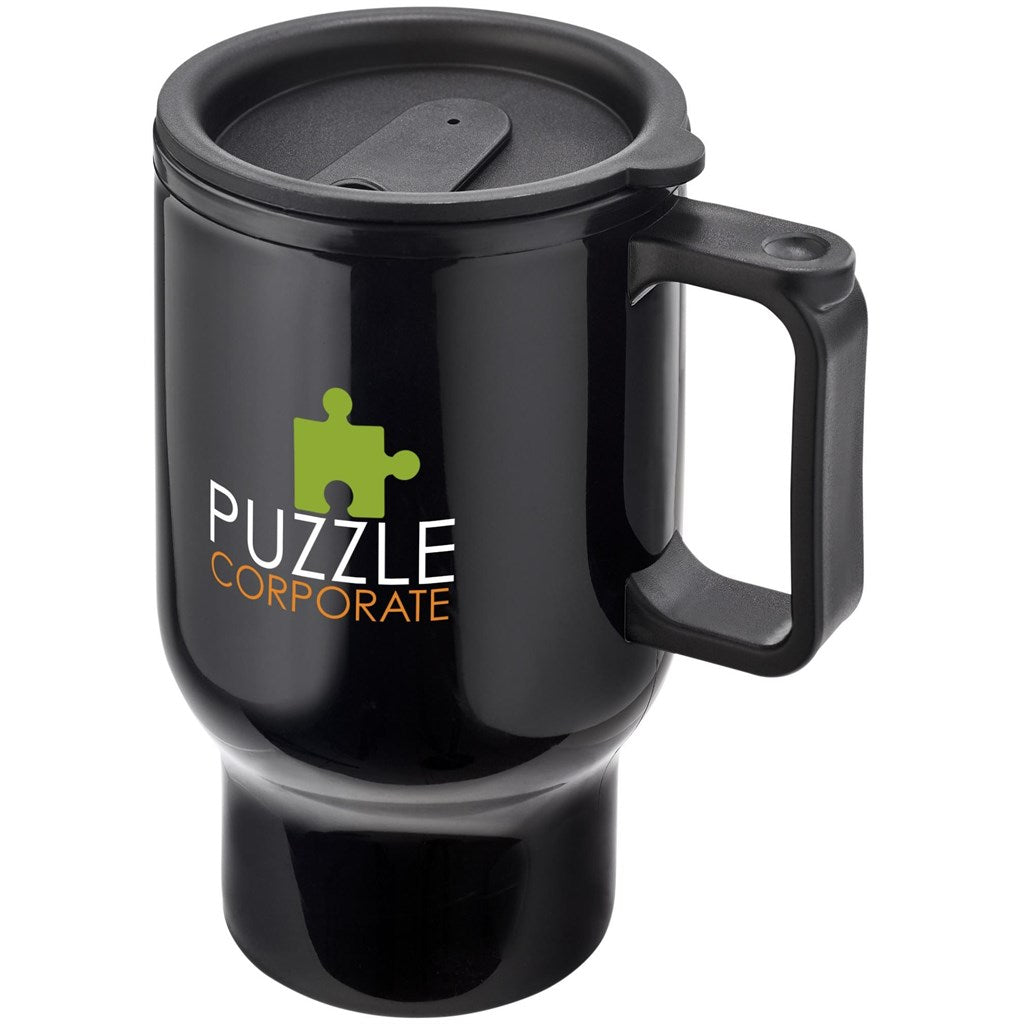 Altitude Whimsy Plastic Double-Wall Mug - 430ml BLACK