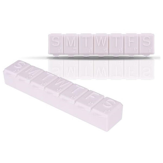 Altitude Emery Weekly Pill Box SOLID WHITE