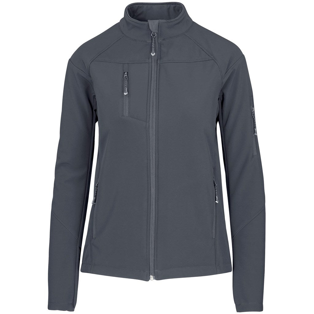 Ladies Alex Varga Elysium Softshell Jacket CHARCOAL