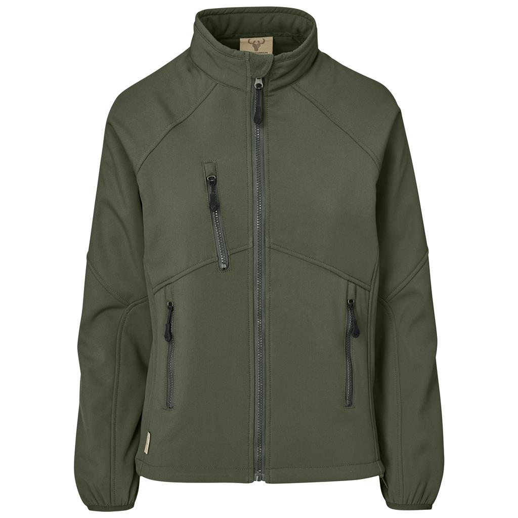 Ladies Midlands Softshell Jacket OLIVE