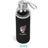 Kooshty Neo Glass Water Bottle - 500ml BLACK
