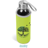 Kooshty Neo Glass Water Bottle - 500ml LIME