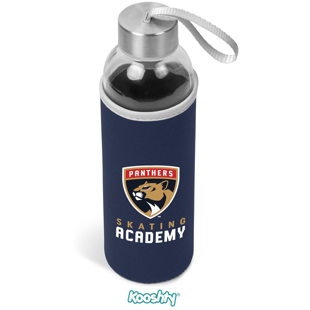 Kooshty Neo Glass Water Bottle - 500ml NAVY